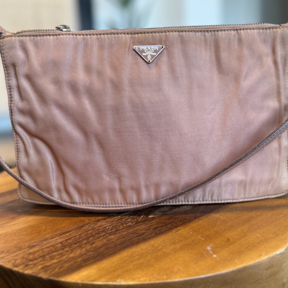 Rare Blush Prada Tessuto Shoulder Bag - Picture 2 of 7